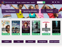 Tablet Screenshot of harmonyinkpress.com